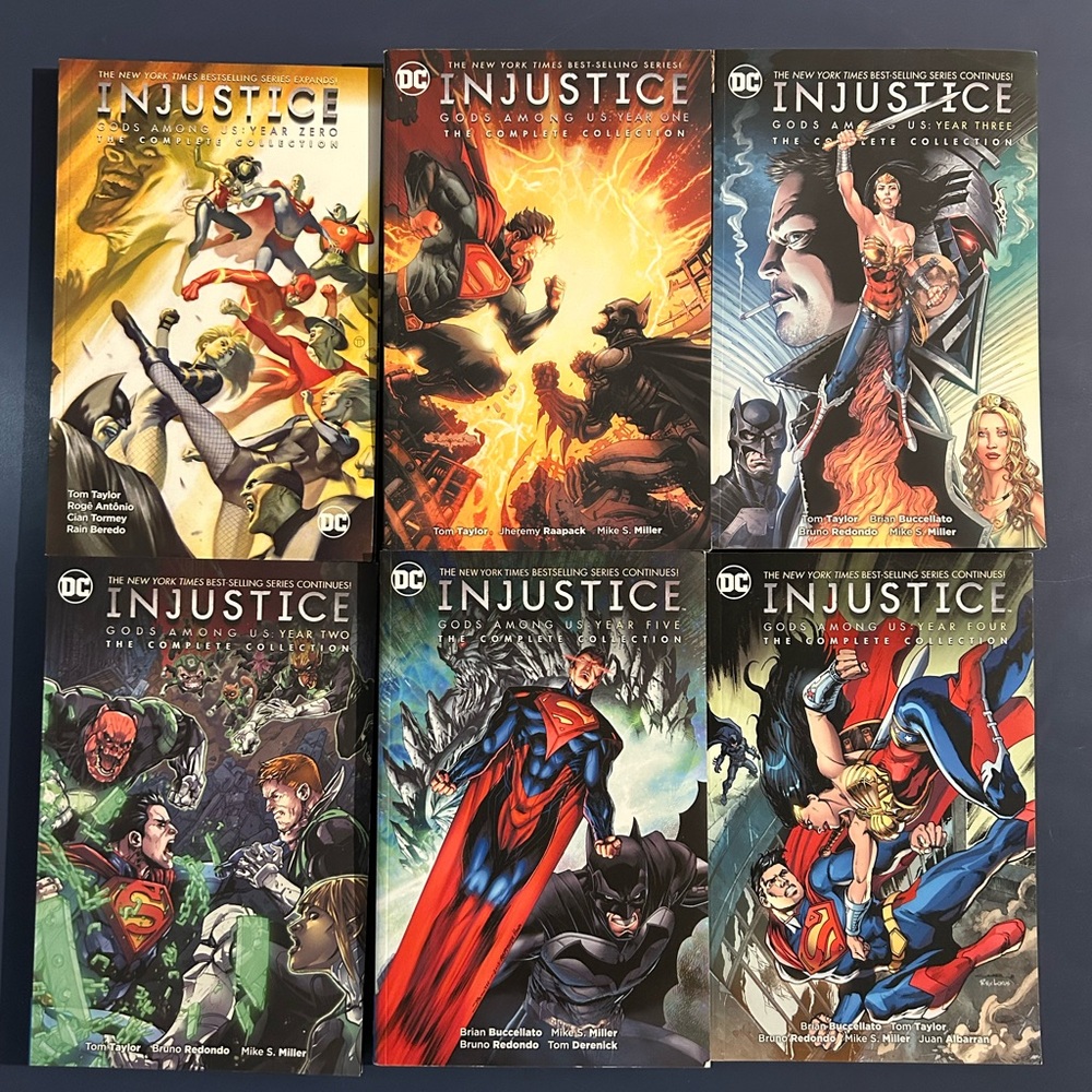 Injustice Gods Among Us The Complete Set Years 0,1,2,3,4,5 Comic Book Collection